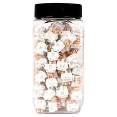 QSENN Switch 5-pin 段落軸 100入, 1套, 白色 + 杏色