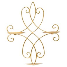 Treova 優雅美麗壁掛式燭台 30 x 36.5 cm, 線條金色