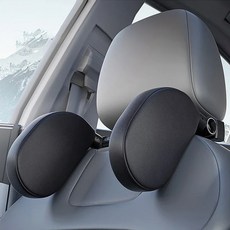 AUTOFIT 車用頭枕頸枕, 1個, 黑色
