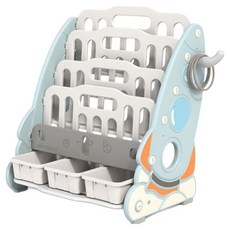 lilikoko 哩哩摳摳 五屋火箭書架 豪華版, 雀羽藍, 5層