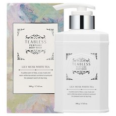 TEABLESS 香水沐浴乳 百合麝香 白茶香, 500g, 1個