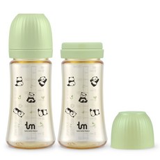 토비앤몰리 PPSU 포포 트윈젖병, 그린, 280ml, 2개