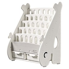 lilikoko 哩哩摳摳 胖胖鯨6屋書架 豪華版, 6層, 玉蓮白