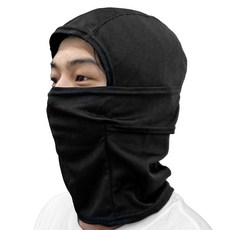 XFIT 涼爽透氣涼感全罩式巴拉克拉瓦頭套, 黑色, 1個