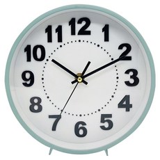 WE CHAMP 掛座2用鐘 WTB-129 8吋, 粉綠色