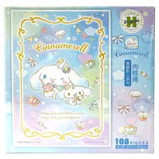 HUNDRED PICTURES 百耘圖 拼圖 257 x 182mm, Cinnamoroll 大耳狗喜拿 華麗點心系列 肉桂捲, 108片, 1盒