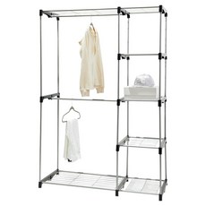 Hampton 漢汀堡 開放式多功能衣架置物架, 銀色