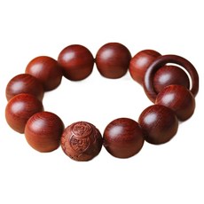 Brandion 原木幸運念珠手鍊 款式 08 2公分珠子, 1個, 單一顏色