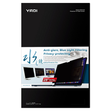 YADI 亞第 插卡隱貼16：10 水之鏡防窺片 MSI Pulse A16 AI+ C3XWFKG專用 PF4PPB-W160, 透明, 1個, 16in