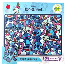 HUNDRED PICTURES 百耘圖 拼圖 257 x 182mm, 史迪奇, 108片, 1盒