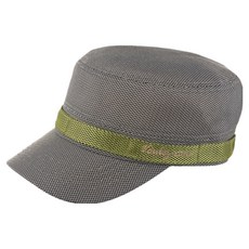 VoulezVous 大尺寸網眼耐用帽, 米色 + 橄欖綠