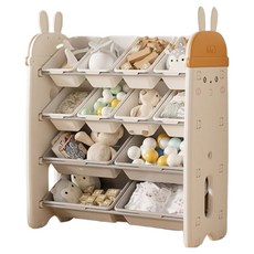 lilikoko 哩哩摳摳 探險兔收納架 組合4, 4層, 茉莉白