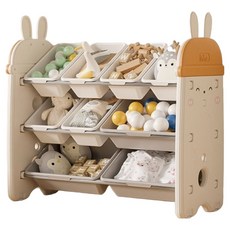 lilikoko 哩哩摳摳 探險兔收納架 組合2, 3層, 茉莉白