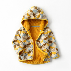 好玩旅物 兒童款搖粒絨保暖內刷毛連帽外套