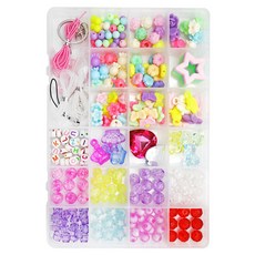 agaplus 兒童珠子飾品DIY組, 1套, 混合顏色