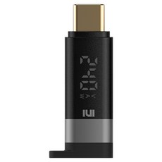ARTMU USB4 Type-C 100W 240W 5A 雙LED顯示轉接頭, 1個, 單一顏色