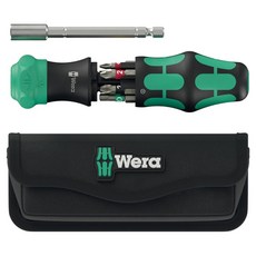 Wera Wera KK 28 RA 附收納袋 起子頭收納型棘輪螺絲起子 051520, 1個