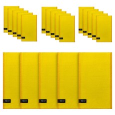 Songwol 松月 大鑽石去角質搓澡巾組合沐浴用品, 黃色, 2個, 10入