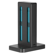 LAN Star 任天堂 Switch 2 Joy-Con 2 充電座 LED燈 充電底座 充電器 DOBE, 黑色, 1個, LS-NT2-DOCK