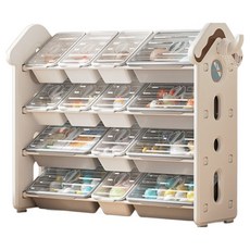 lilikoko 哩哩摳摳 A 甜點屋收納架 組合五, 4層, 玉蓮白