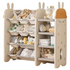 Inhe 英禾 探險兔收納架 組合6, 4層, 茉莉白