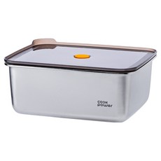 cook power 鍋寶 微氧系列可微波316不鏽鋼保鮮盒 2.9L, 1個, 不鏽鋼色