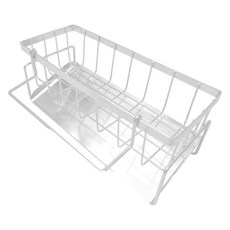 월드크린 싱크대 물빠짐 수세미 거치대, 화이트, 1개