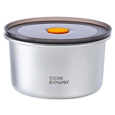 cook power 鍋寶 微氧系列可微波316不鏽鋼保鮮盒 680ml, 1個, 不鏽鋼色