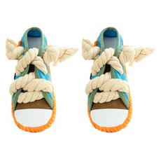 咬鞋發聲寵物玩具, 邦迪藍, 2個