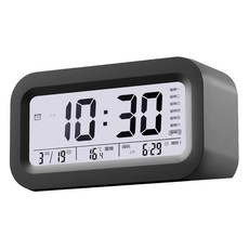 小麥購物 新升級智能鬧鐘, 黑色