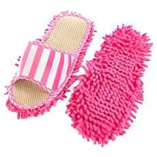 iSFun 居家掃除 掃地懶人拖鞋, 粉色, 1雙