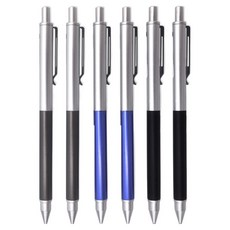 misoro 1000 金屬系列自動鉛筆 黑色 + 灰色 + 藍色套組 2441, 0.5mm, 6個