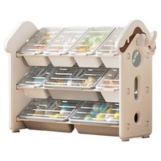 lilikoko 哩哩摳摳 A 甜點屋收納架 組合三, 3層, 玉蓮白