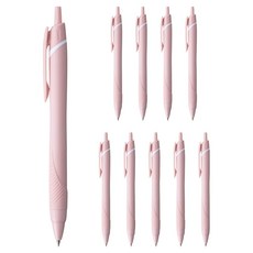 uni JETSTREAM 軟色原子筆 黑色墨水 0.5mm, 10個, 柔和粉