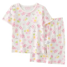 Bebehome居家生活 日本竹節棉透氣兒童居家衣 睡衣睡褲2件組 4歲半/115cm適用