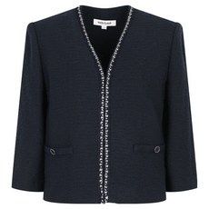 NICE CLAUP 女款裝飾編織夾克 N242MWJ417NY