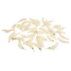 히트페이스 대용량 파래새우웜 40p, 화이트야광, 1개, 16g