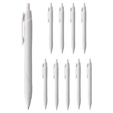 Uni 三菱 JETSTREAM 柔和色彩原子筆 黑色墨水 0.38mm, 淺灰色, 10個