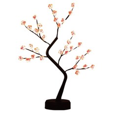 小麥購物 LED觸控聖誕樹燈夜燈, 黑枝梅花