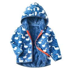 好玩旅物 兒童款搖粒絨保暖內刷毛連帽外套