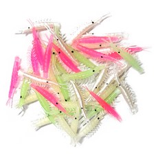 히트페이스 대용량 크릴 새우웜 40p, 4색 혼합, 1개, 16g