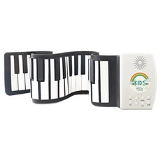 Hand Roll Piano 手捲樂器 49鍵手捲鋼琴, 1個, 白色