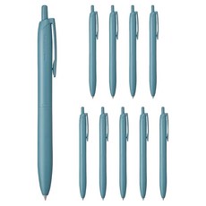 Uni 三菱 JETSTREAM 輕觸感原子筆 黑色墨水 0.5mm, 森林藍, 10個