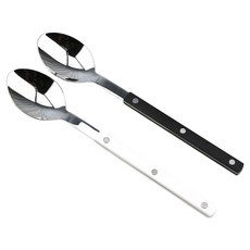 Bogen Marson 銀色餐具晚餐湯匙 2件組, 1套, 黑色, 白色