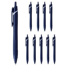 uni JETSTREAM 軟色原子筆 黑色墨水 0.5mm, 10個, 深海軍藍