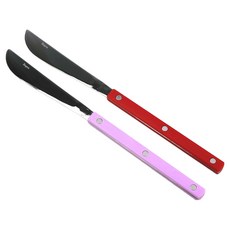 Bogen Marsong 銀色餐具西餐刀2件組, 1套, 紅寶石色, 紫丁香色