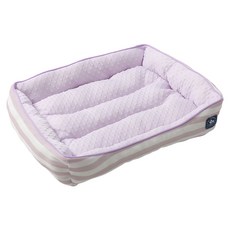 Dogfeet DF 涼感透氣方形床, 條紋紫, 1個