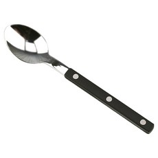 보겐 국내생산 마르송 실버 커트러리 티스푼, 블랙, 1개