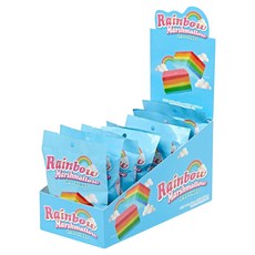 PEACH KOREA 彩虹棉花糖 水果味 鬆軟彩虹軟糖 甜點, 70g, 8個