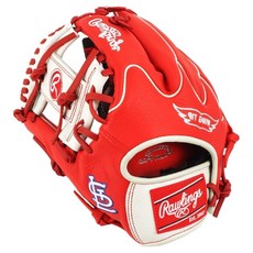 롤링스 셀렉트 프로 라이트 스페셜 오더 MLB 팀 로고 글러브 좌투용 GHW5SPL205W-2-STL(RH), 스칼렛, 1개